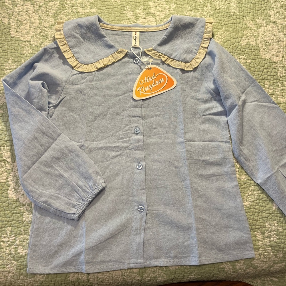 Girls Mud Kingdom Collared Blouse